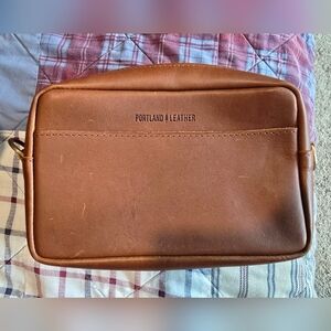 Portland Leather Large Honey Camera Bag Purse